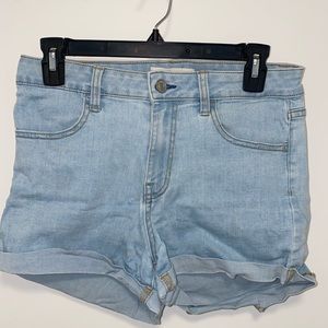 pacSun super stretch denim shorts